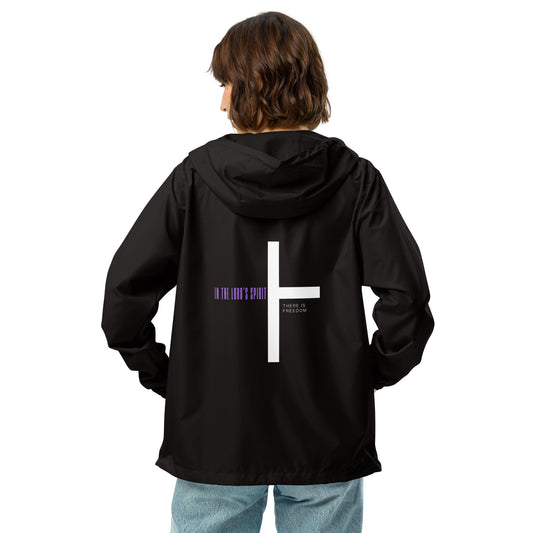 In The Lord Spirit There is Freedom Unisex Windbreaker