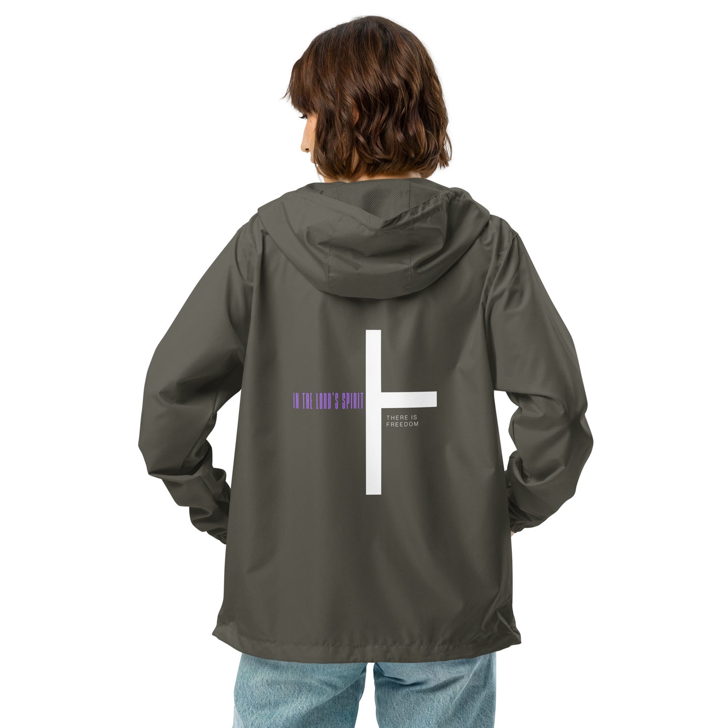 In The Lord Spirit There is Freedom Unisex Windbreaker